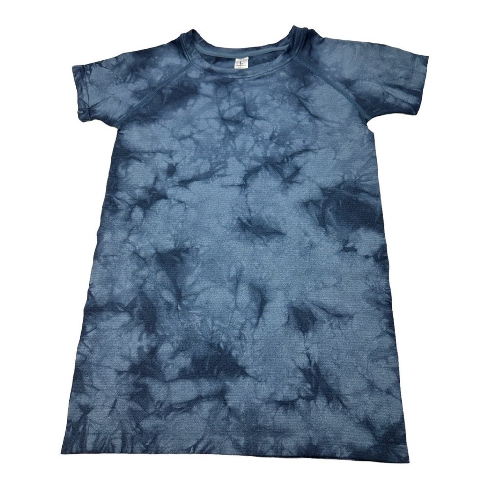 Zella Tie Dye Short Sleeve Shirt Blue Size L